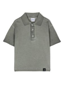 Aspesi Kids polo à effet délavé - Gris