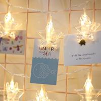 3m kleurrijke lichte stervorm foto Clip LED Fairy String licht 20 LEDs USB aangedreven ketens van decoratieve licht Lamp voor thuis hangende figuren