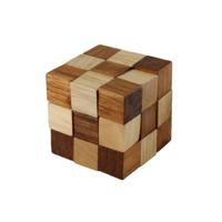 Angeltoys Iq puzzel hout - kubus slang