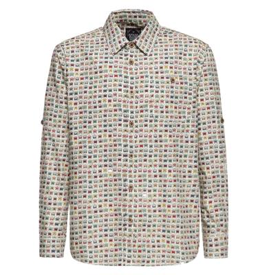 King Kerosin - Long Sleeved Shirt / Volkswagen Love Bus Print-XL