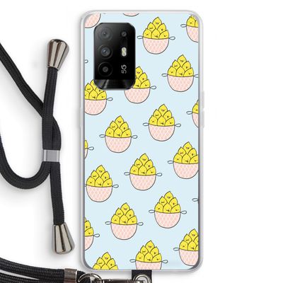 Citroenen: Oppo A95 5G Transparant Hoesje met koord