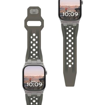 Urban Armor Gear Monarch Horlogeband 42 mm, 44 mm, 45 mm, 46 mm, 49 mm Olijf, Titaan Watch Series 1, Watch Series 2, Watch Series 3, Watch Series 4, Watch