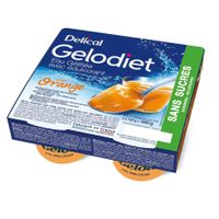 Gelodiet Gelwater Zoetstof Sinaasappel Pot 4x120g