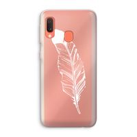 Pluim: Samsung Galaxy A20e Transparant Hoesje