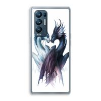Yin Yang Dragons: Oppo Find X3 Neo Transparant Hoesje Yin Yang Dragons: Oppo Find X3 Neo Transparant Hoesje