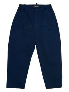 DSQUARED2 KIDS pantalon fuselé à taille élastiquée - Bleu