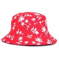 Mannen vrouwen Bucket Hat Cap lente zomer voor strand vissen buiten jacht (rood)