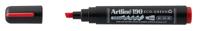 Permanent marker artline 190 eco schuin 2-5mm rood