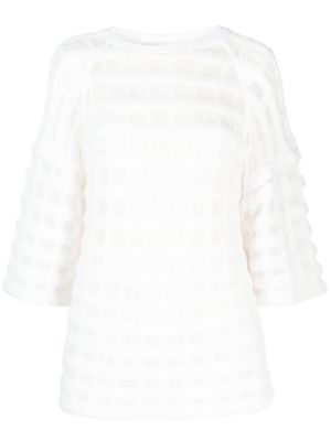 Genny haut en maille - Blanc