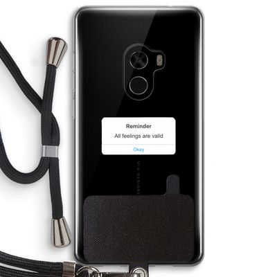 Reminder: Xiaomi Mi Mix 2 Transparant Hoesje met koord
