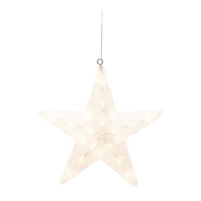 Konstsmide Verlichte kerstster - hangend - 40 cm - 40 led lampjes - warm wit - buiten