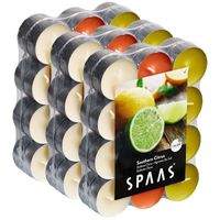 Geurtheelichtjes - 72x - Citrusgeur - 4,5 branduren