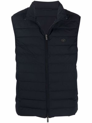 Emporio Armani veste matelassée - Bleu