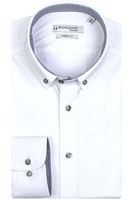Giordano Tailored Modern Fit Overhemd wit, Effen