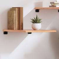 Wandschap 40x60x2 cm behandeld massief eikenhout lichtbruin Wandschap 40x60x2 cm behandeld massief eikenhout lichtbruin