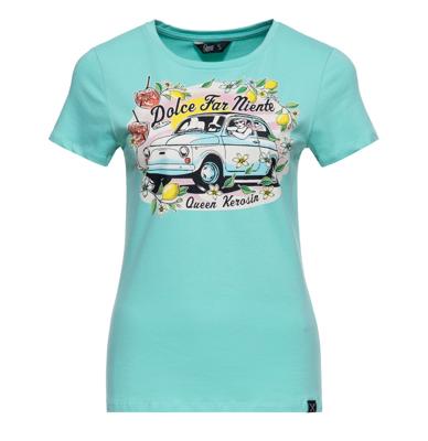 Queen Kerosin Dolce Fair Niente T-shirt Mint-L