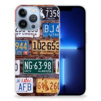 Apple iPhone 13 Pro | Siliconen hoesje | met foto Kentekenplaten