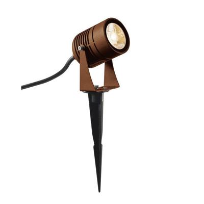 SLV TuinspotLed Spike 6w - 3000K - 8cm roestbruin - 1002203