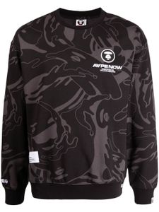 AAPE BY *A BATHING APE® sweat à motif abstrait - Noir