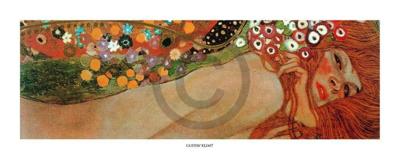 Kunstdruk Gustav Klimt - Acqua Mossa 50x20cm