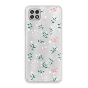 Small white flowers: Samsung Galaxy A22 4G Transparant Hoesje
