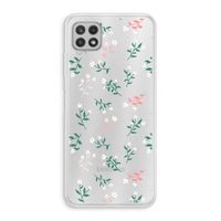 Small white flowers: Samsung Galaxy A22 4G Transparant Hoesje