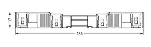 WAGO 770-104 Netstekker WINSTA MIDI Bus, recht Totaal aantal polen: 4 25 A Zwart 25 stuk(s)