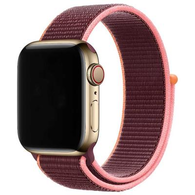 Apple Watch Nylon Geweven Sport Band - Pruim - 38, 40, 41 & 42mm Apple Watch Nylon Geweven Sport Band - Pruim - 38, 40, 41 & 42mm
