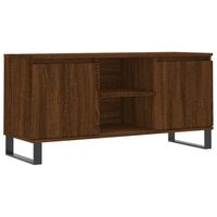vidaXL Tv-meubel 104x35x50 cm bewerkt hout bruin eikenkleur - thumbnail