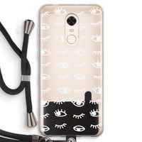 Eye pattern #3: Xiaomi Redmi 5 Transparant Hoesje met koord