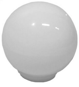Corodex ballon 60w pmma kunststof schroefkogel 160mm pmma opaal 08840326 kan tegen een stootje