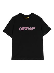 Off-White Kids t-shirt en coton à logo imprimé - Noir