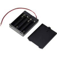 TRU COMPONENTS TC-13220684 Batterijhouder 4 AAA (potlood) Kabel (l x b x h) 63 x 49 x 17 mm TRU COMPONENTS TC-13220684 Batterijhouder 4 AAA (potlood) Kabel (l x b x h) 63 x 49 x 17 mm