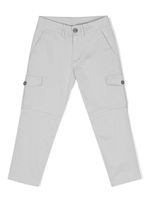 Eleventy Kids pantalon droit à poches à rabat - Gris