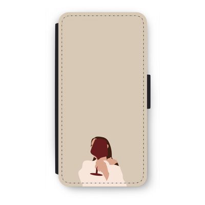 I drink wine: iPhone 7 Plus Flip Hoesje