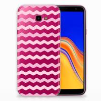 Samsung Galaxy J4 Plus (2018) | TPU bumper | Waves Roze Samsung Galaxy J4 Plus (2018) | TPU bumper | Waves Roze
