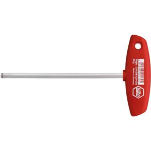 Wiha 334R SW 5,0x150 Werkplaats Inbusschroevendraaier Sleutelbreedte (metrisch): 5 mm Koplengte: 150 mm Afmeting, lengte: 182 mm