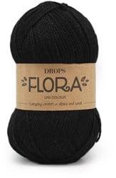 Drops Flora Uni Colour 06 Zwart