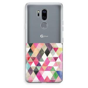 Gekleurde driehoekjes: LG G7 Thinq Transparant Hoesje