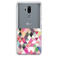 Gekleurde driehoekjes: LG G7 Thinq Transparant Hoesje