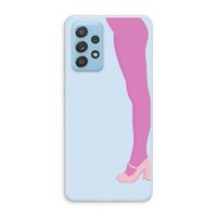Pink panty: Samsung Galaxy A73 Transparant Hoesje