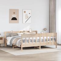 Bedframe zonder matras massief grenenhout 200x200 cm