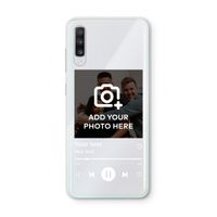 Music Player: Samsung Galaxy A70 Transparant Hoesje