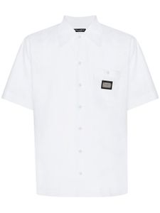 Dolce & Gabbana chemise en coton à logo - Blanc