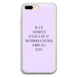 Relatief: iPhone 7 Plus Transparant Hoesje