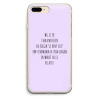 Relatief: iPhone 7 Plus Transparant Hoesje Relatief: iPhone 7 Plus Transparant Hoesje