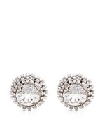 Miu Miu puces d'oreilles serties de cristaux - Argent