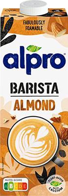 Alpro Barista plantaardige amandelmelk, 1 l, pak van 8 stuks