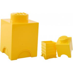 Room Copenhagen LEGO Storage Brick 1 Geel opbergdoos