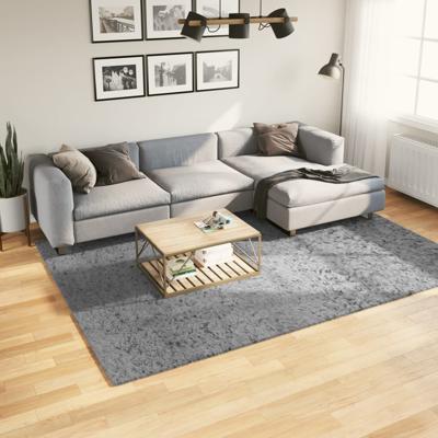 VidaXL Vloerkleed pamplona shaggy hoogpolig modern 200x280 cm grijs